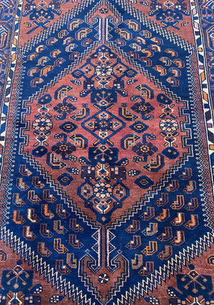 Hand-Knotted Tribal Persian Malayer Rug
