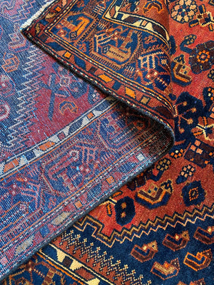 Hand-Knotted Tribal Persian Malayer Rug