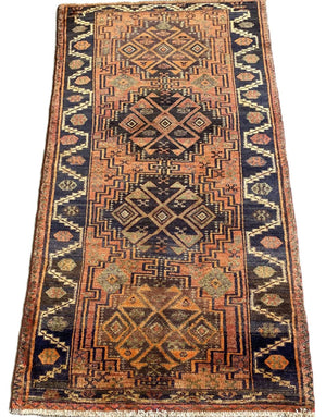 Hand-Knotted Tribal Persian Luri Rug