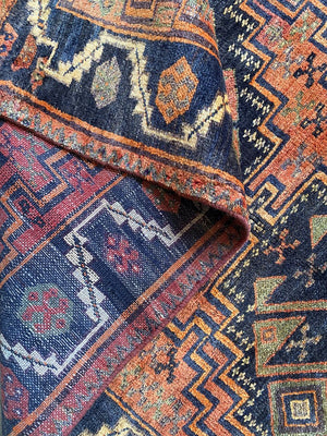 Hand-Knotted Tribal Persian Luri Rug