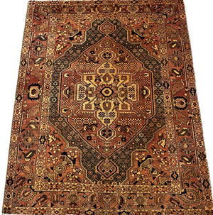 Hand-Knotted Tribal Persian Bakhtiar Rug