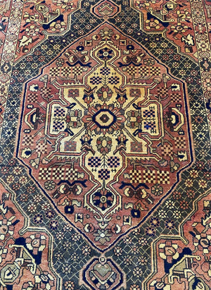 Hand-Knotted Tribal Persian Bakhtiar Rug