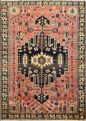 Hand-Knotted Tribal Persian Shahsavan Rug