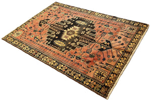 Hand-Knotted Tribal Persian Shahsavan Rug