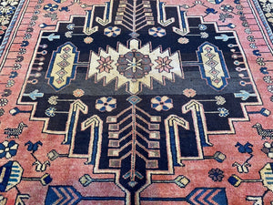 Hand-Knotted Tribal Persian Shahsavan Rug