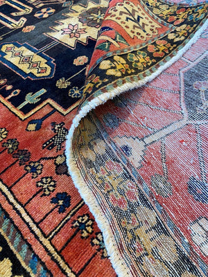 Hand-Knotted Tribal Persian Shahsavan Rug