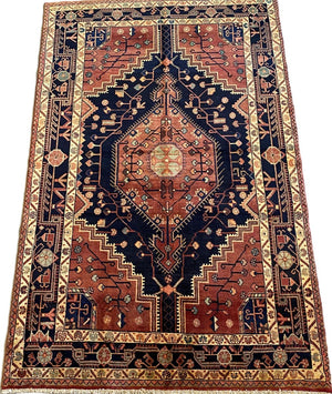 Hand-Knotted Tribal Persian Toyserkan Rug