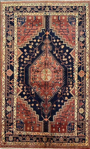 Hand-Knotted Tribal Persian Toyserkan Rug