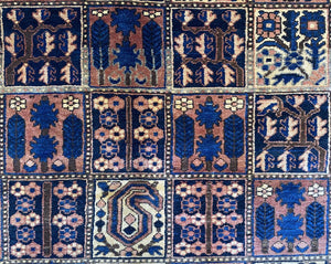 Hand-Knotted Tribal Persian Bakhtiar Rug