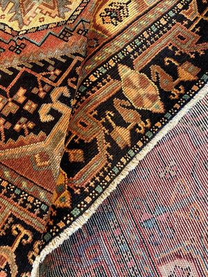 Hand-Knotted Tribal Persian Toyserkan Rug