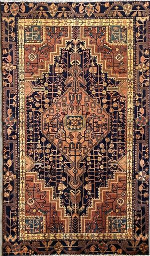 Hand-Knotted Tribal Persian Toyserkan Rug