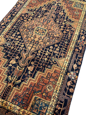 Hand-Knotted Tribal Persian Toyserkan Rug