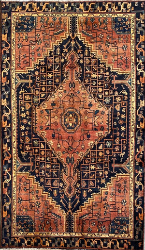 Hand-Knotted Tribal Persian Toyserkan Rug