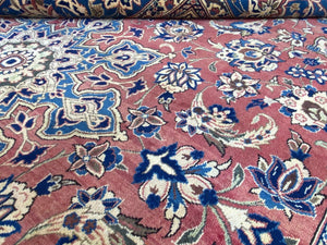 Hand-Knotted Persian Isfahan Najafabad Carpet