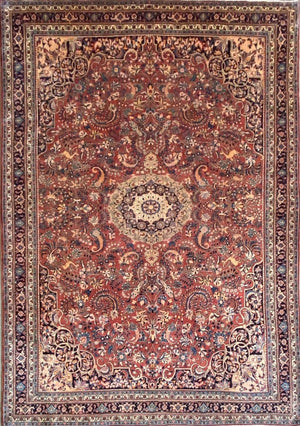 Fine Hand-Knotted Persian Bidjar Carpet
