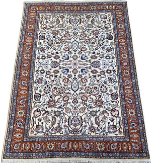 Fine Hand-Knotted Persian Kashmar Carpet