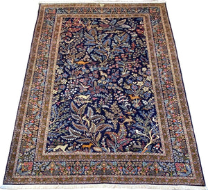 Fine Hand-Knotted Persian Kashan Carpet