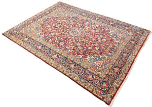 Hand-Knotted Persian Kerman Carpet