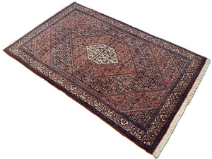 Fine Hand-Knotted Tribal Persian Bidjar Boukan Rug