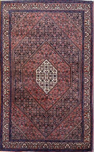 Fine Hand-Knotted Tribal Persian Bidjar Boukan Rug