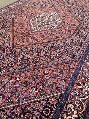 Fine Hand-Knotted Tribal Persian Bidjar Boukan Rug