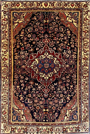 Hand-Knotted Persian Qazvin Rug