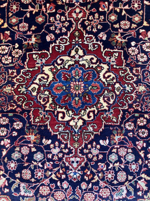 Hand-Knotted Persian Qazvin Rug