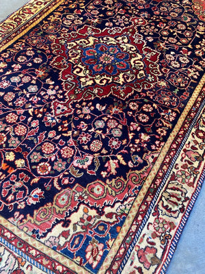 Hand-Knotted Persian Qazvin Rug