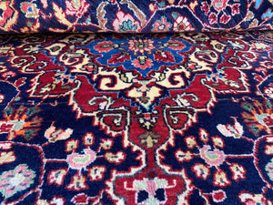 Hand-Knotted Persian Qazvin Rug
