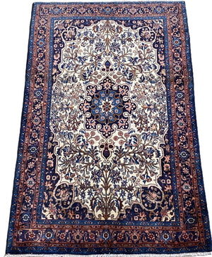Hand-Knotted Persian Bidjar Carpet