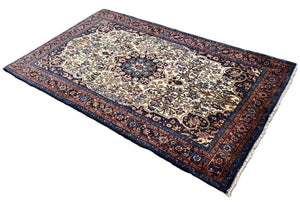 Hand-Knotted Persian Bidjar Carpet