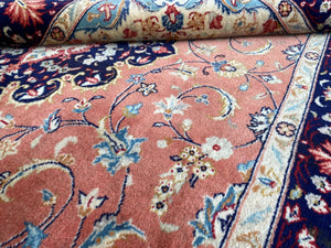 Fine Hand-Knotted Persian Kashan Carpet