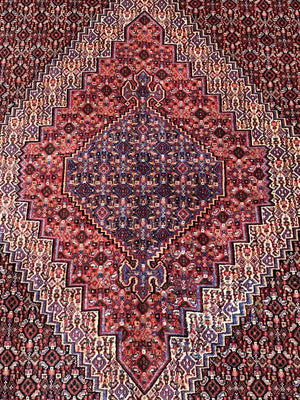 Hand-Knotted Tribal Persian Senneh Rug