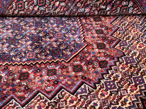 Hand-Knotted Tribal Persian Senneh Rug