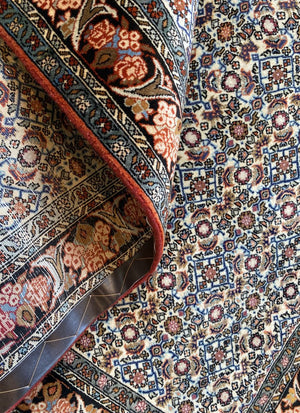 Hand-Knotted Tribal Persian Bidjar Rug