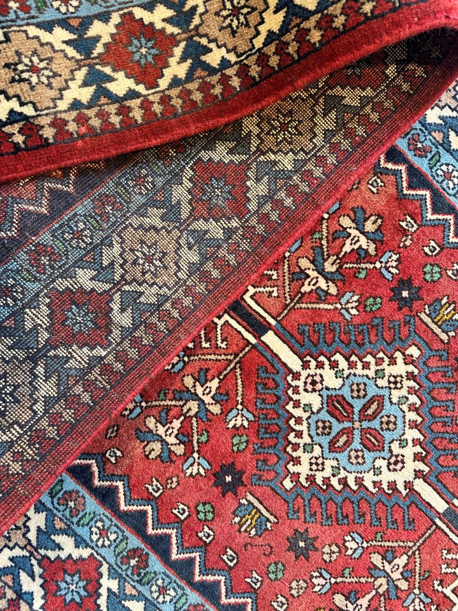 Hand-Knotted Tribal Persian Yallameh Runner
