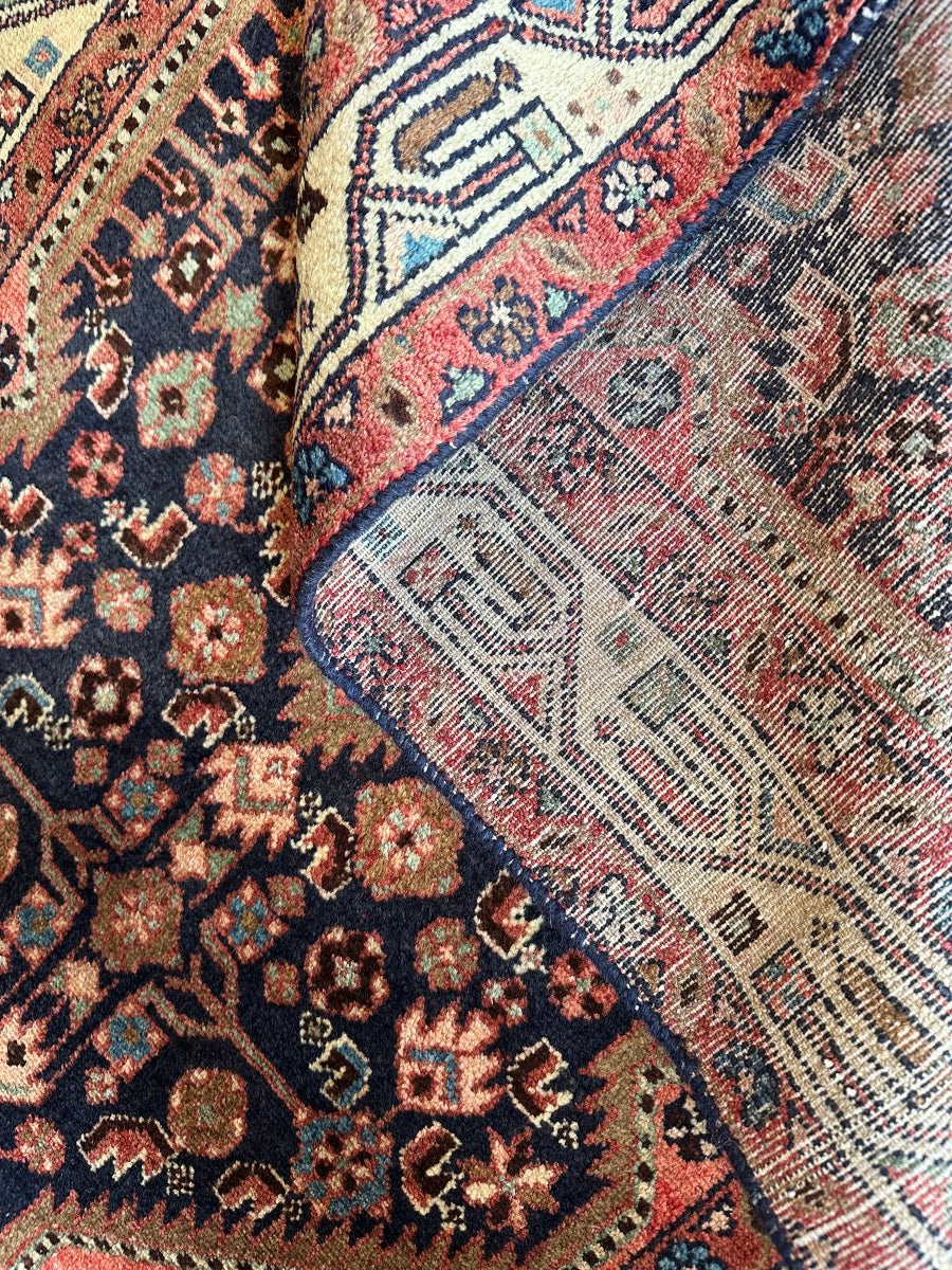 Hand-Knotted Tribal Persian Tajabad Rug