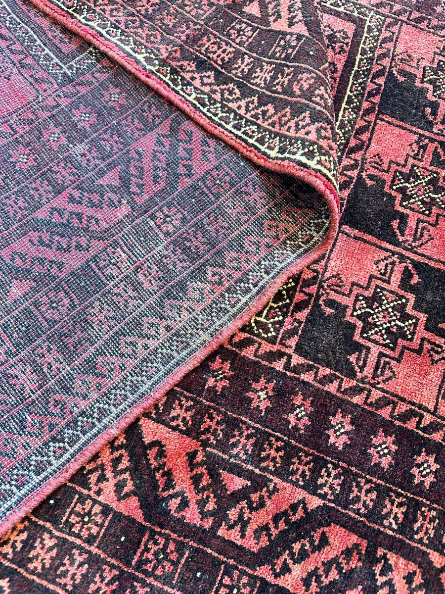 Hand-Knotted Tribal Persian Turkoman Rug