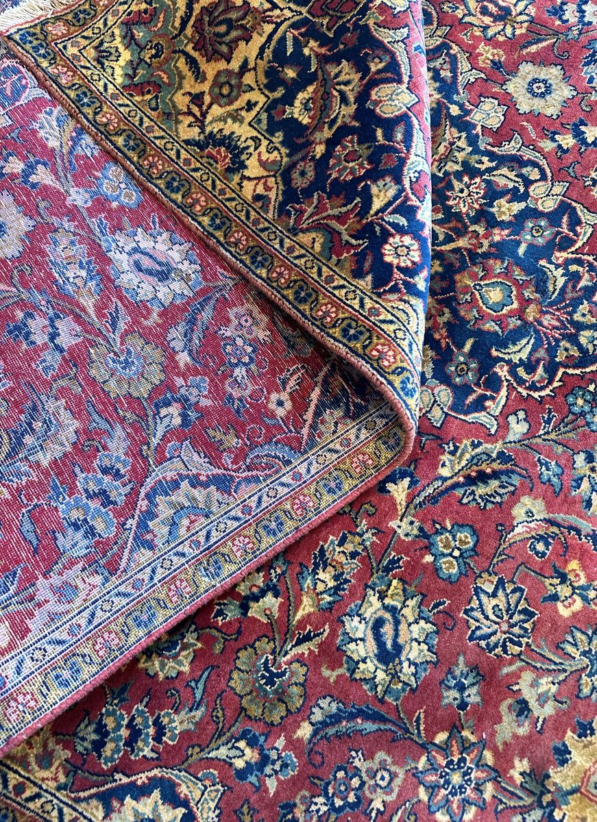 Circa 1960s Hand-Knotted Persian Kashan Carpet