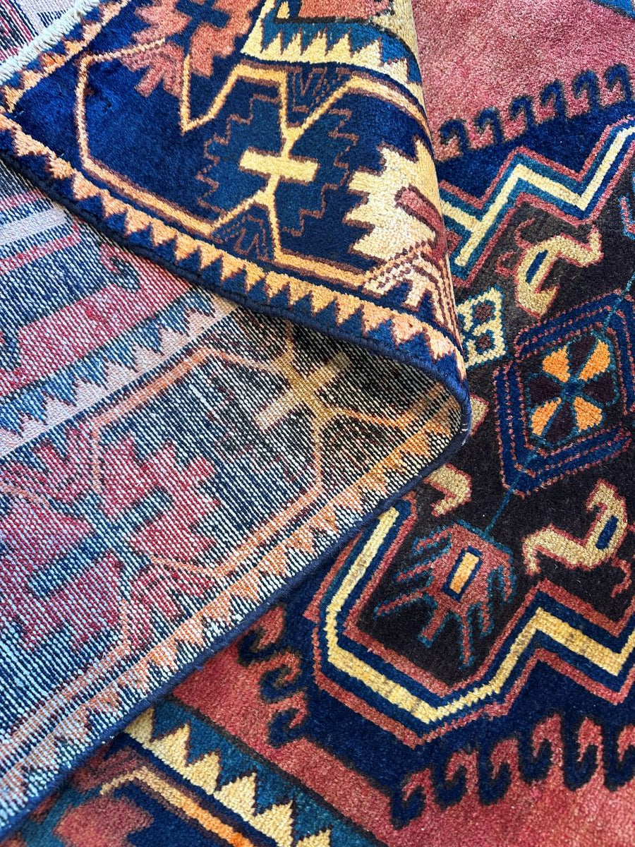 Hand-Knotted Tribal Persian Luri Rug