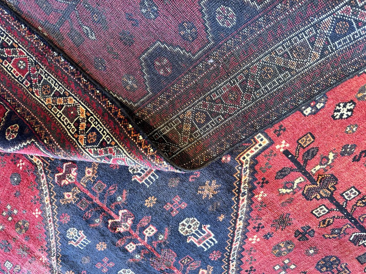 Hand-Knotted Tribal Persian Qashqaie Rug