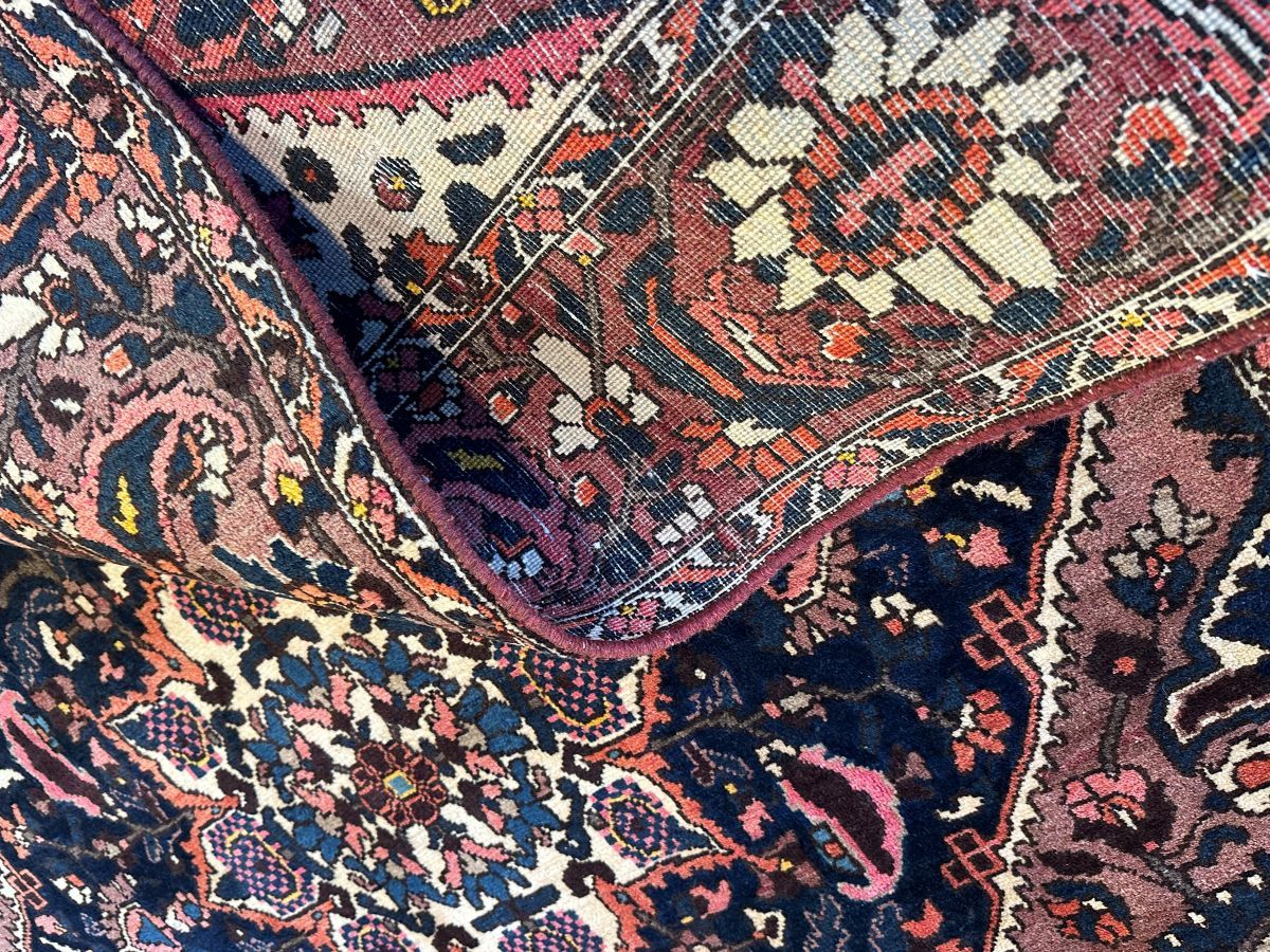 Hand-Knotted Tribal Persian Bakhtiar Saman Rug