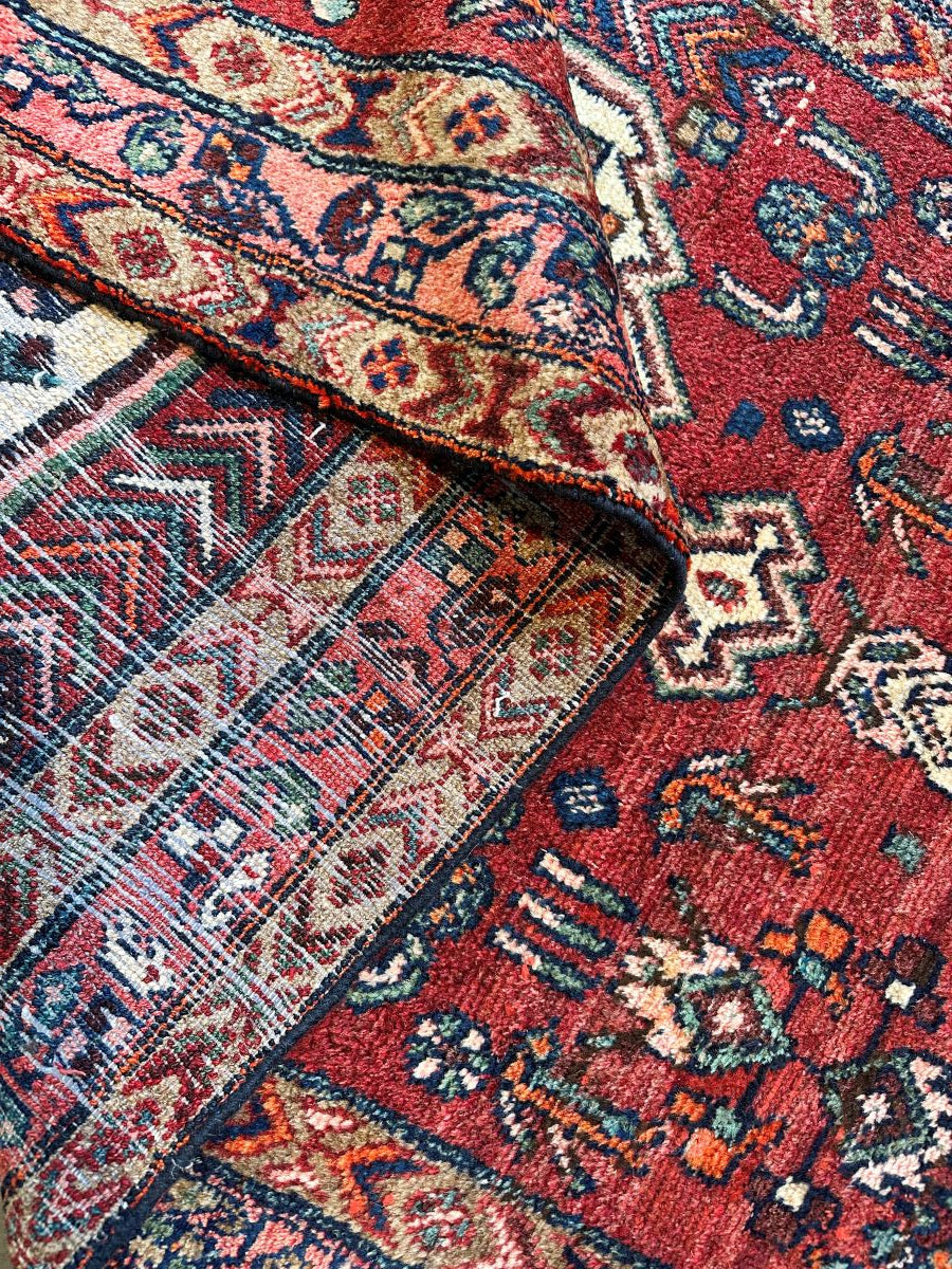 Hand-Knotted Tribal Persian Tajabad Rug