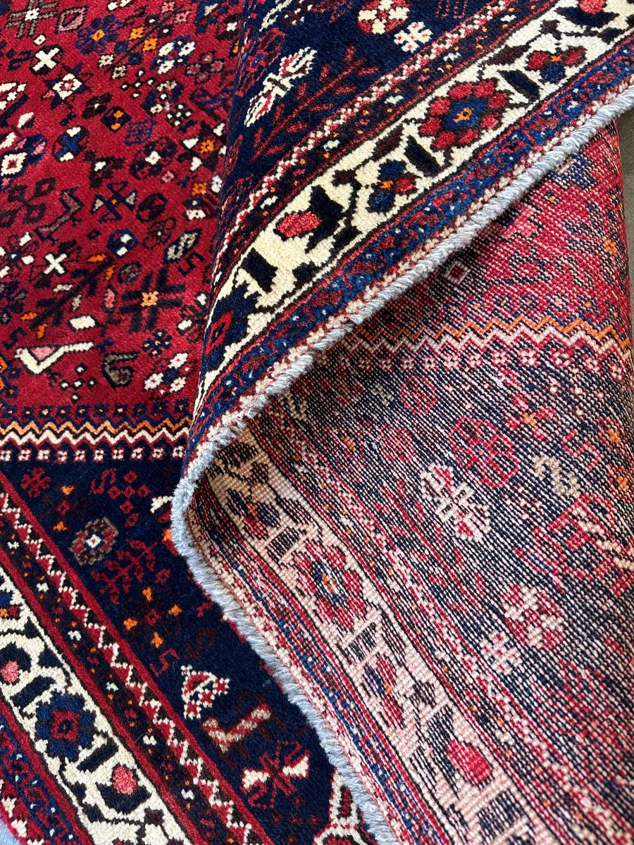 Hand-Knotted Tribal Persian Qashqaie Rug