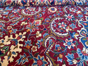 Hand-Knotted Persian Yazd Carpet