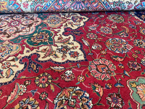 Circa 1970s Hand-Knotted Persian Tabriz Carpet