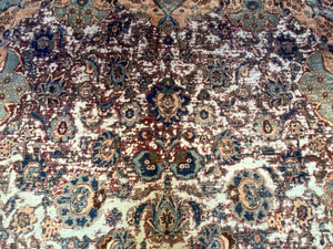 Handmade Vintage Over-dyed Persian Kerman