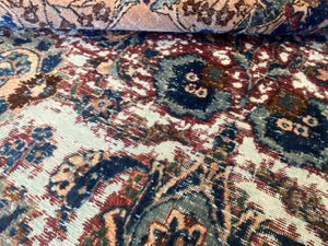 Handmade Vintage Over-dyed Persian Kerman