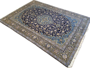 Superfine Hand-Knotted Royal Persian Kashan Carpet