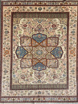 Rare Hand-Knotted Persian Bidjar Carpet